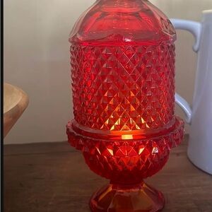 Red Viking fairy lamp 7 in